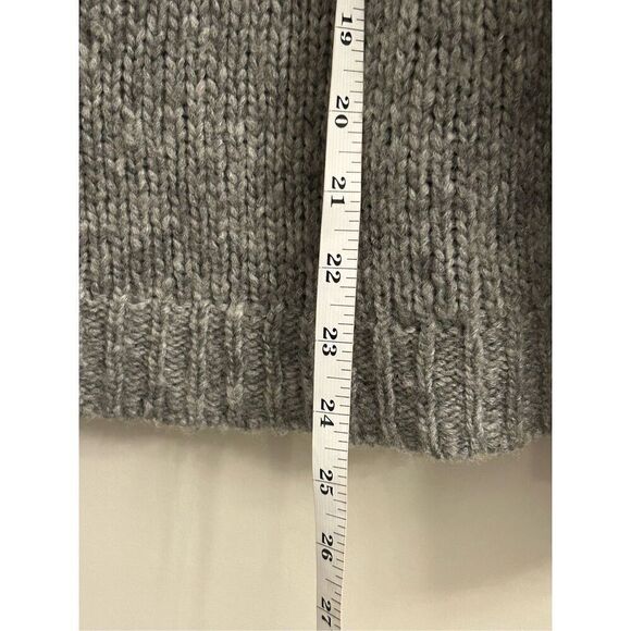 Free People Fair isle convertible cowl neck Sweater oversized S bell sleeves - Picture 9 of 9